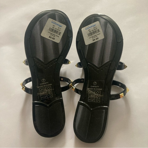 💴Sold💴 
Nicole by Nicole Miller Black Studded Sandals - Picture 7 of 10